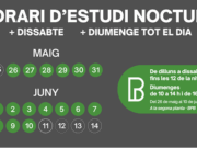 La Biblioteca Pilarin Bayés reobrirà per a l’estudi nocturn aquest any