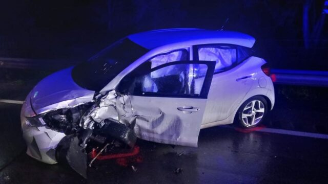 Imatge de l'estat del cotxe després de l'accident a Malla (Mossos d'Esquadra)
